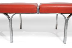 John Behringer Pair of Link benches - 3487982