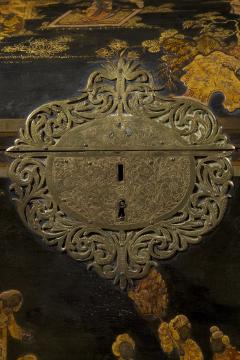 John Belchier An Exceptional Black Red and Gilt Japanned Domed Chest on Stand - 4740845