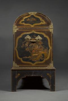 John Belchier An Exceptional Black Red and Gilt Japanned Domed Chest on Stand - 4740849