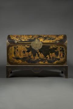 John Belchier An Exceptional Black Red and Gilt Japanned Domed Chest on Stand - 4740851