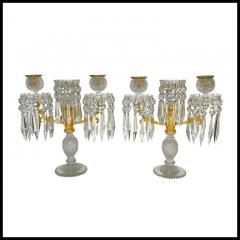 John Blades A Pair Of English Regency Ormolu and Cut Glass Candelabra - 3865322