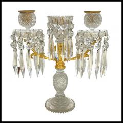 John Blades A Pair Of English Regency Ormolu and Cut Glass Candelabra - 3865404