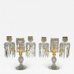 John Blades A Pair Of English Regency Ormolu and Cut Glass Candelabra - 3890344