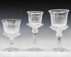 John Blades AN EXCEPTIONAL SUITE OF CUT AND ENGRAVED WINE GLASSES BY JOHN BLADES - 3960400