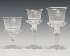 John Blades AN EXCEPTIONAL SUITE OF CUT AND ENGRAVED WINE GLASSES BY JOHN BLADES - 3960402