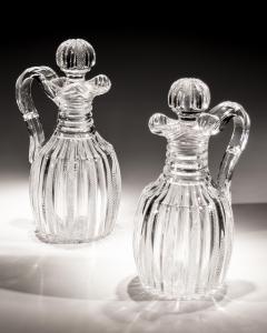 John Blades AN EXCEPTIONAL SUITE OF PILLAR FILE CUT GLASS JUGS BY JOHN BLADES - 3796097