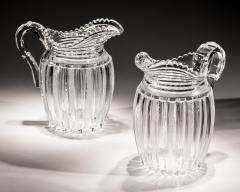 John Blades AN EXCEPTIONAL SUITE OF PILLAR FILE CUT GLASS JUGS BY JOHN BLADES - 3796099