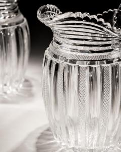 John Blades AN EXCEPTIONAL SUITE OF PILLAR FILE CUT GLASS JUGS BY JOHN BLADES - 3796104