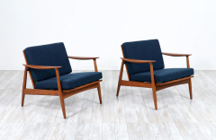 John Bone Danish Modern Sculpted Teak Lounge Chairs by John Bone - 2433598