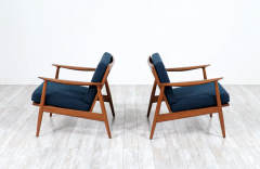 John Bone Danish Modern Sculpted Teak Lounge Chairs by John Bone - 2433600