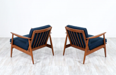 John Bone Danish Modern Sculpted Teak Lounge Chairs by John Bone - 2433601