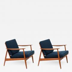 John Bone Danish Modern Sculpted Teak Lounge Chairs by John Bone - 2435923