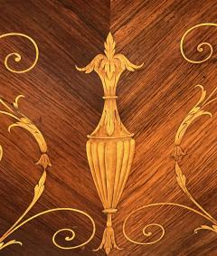 John Cobb George III Style Marquetry Inlaid Rosewood Bomb Cabinet in the Manner John Cobb - 4345812