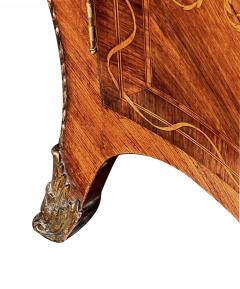 John Cobb George III Style Marquetry Inlaid Rosewood Bomb Cabinet in the Manner John Cobb - 4345815