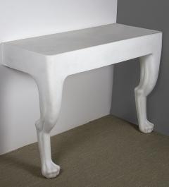 John Dickinson John Dickinson Two Legged Zoomorphic Console Table Prototype in Plaster - 2467383