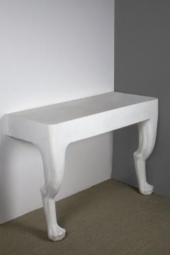 John Dickinson John Dickinson Two Legged Zoomorphic Console Table Prototype in Plaster - 2467385