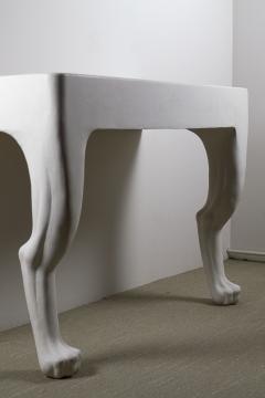 John Dickinson John Dickinson Two Legged Zoomorphic Console Table Prototype in Plaster - 2467387