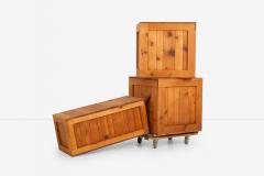 John Dickinson John Dickinson Unique Crate Coffee Table from the Firehouse San Francisco 1970 - 4204646