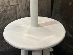 John Dickinson Plaster Side Table Floor Lamp - 3495793