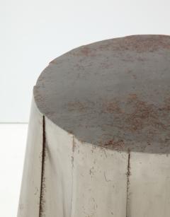 John Dickinson Style Galvanized Metal Side Table - 2114061