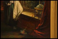 John Douglas Michie 19th Century Romantic English Painting of a Maid and Her Lover - 3880467