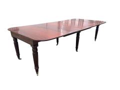 John Durham Regency Mahogany Extension Dining Table By John Durham London - 4322947