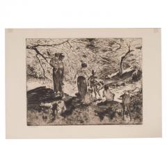 John Edward Costigan Bathers by John E Costigan Original Limited Edition Signed Etching - 1700529