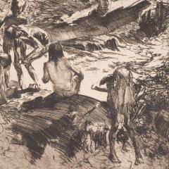 John Edward Costigan Bathers by John E Costigan Original Limited Edition Signed Etching - 1700585