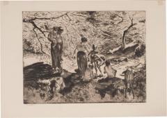 John Edward Costigan Bathers by John E Costigan Original Limited Edition Signed Etching - 1703225