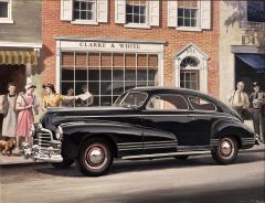 John F Gould 1942 Pontiac Advertisement Artwork like Norman Rockwell America - 4503026