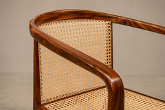 John Graz Brazilian Modern Sculptural Armchair in Cavi na Cane by John Graz Brazil - 4692656
