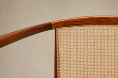 John Graz Brazilian Modern Sculptural Armchair in Cavi na Cane by John Graz Brazil - 4692660
