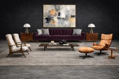 John Graz Sculptural Pair of Armchairs in Hardwood Boucle John Graz Brazil 1950s - 4531039