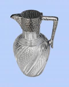 John Grinsell Antique English Sterling Silver and Glass Claret Jug John Grinsell - 3993878