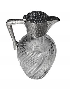 John Grinsell Antique English Sterling Silver and Glass Claret Jug John Grinsell - 3993879