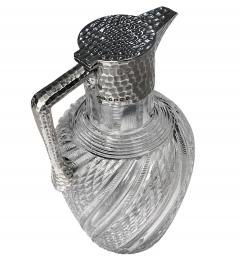 John Grinsell Antique English Sterling Silver and Glass Claret Jug John Grinsell - 3993880