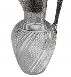 John Grinsell Antique English Sterling Silver and Glass Claret Jug John Grinsell - 3993881