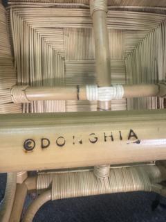 John Hutton SUITE OF FOUR HIGH END CANE AND WOOD DINING CHAIRS BY JOHN HUTTON FOR DONGHIA - 4278299