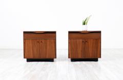 John Kapel California Modern Walnut Night Stands by John Kapel - 3182284