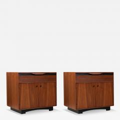 John Kapel California Modern Walnut Night Stands by John Kapel - 3182920