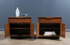 John Kapel Californian Modernist Walnut Night Stands by John Kapel - 3873749