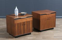 John Kapel Californian Modernist Walnut Night Stands by John Kapel - 3873750