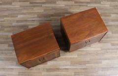 John Kapel Californian Modernist Walnut Night Stands by John Kapel - 3873751