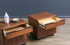 John Kapel Californian Modernist Walnut Night Stands by John Kapel - 3873755