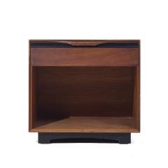 John Kapel John Kapel for Glenn of California Mid Century Walnut Nightstands Pair - 3968771