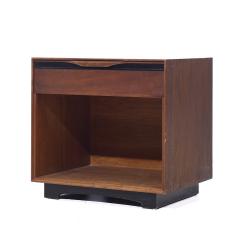 John Kapel John Kapel for Glenn of California Mid Century Walnut Nightstands Pair - 3968773