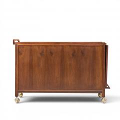 John Kapel John Kapel for Glenn of California Walnut Drop Leaf Expandable Bar Cart - 4636143