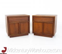 John Kapel John Keal for Brown Saltman Mid Century Walnut Nightstands A Pair - 2367343