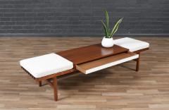 John Keal California Modern Slatted Bench Coffee Table by John Keal - 4154673