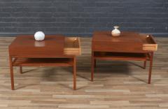 John Keal California Modern Slatted Walnut Side Tables by John Keal - 4168698